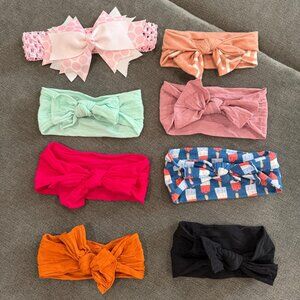 Baby Bling Classic Knot Headbands (Set of 6) + 2 Bonus Bows | Like New $90 VALUE